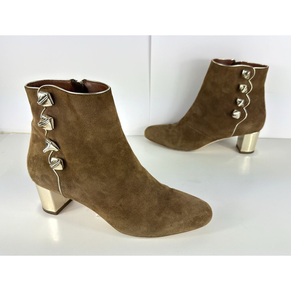 Malone Souliers Effie Tan Camel Women's Suede Boots EU 39 US 9 $775